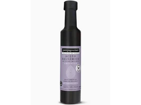 ACETO BALSÁMICO DE VINO MALBEC ORGÁNICO SIN TACC PAMPA GOURMET