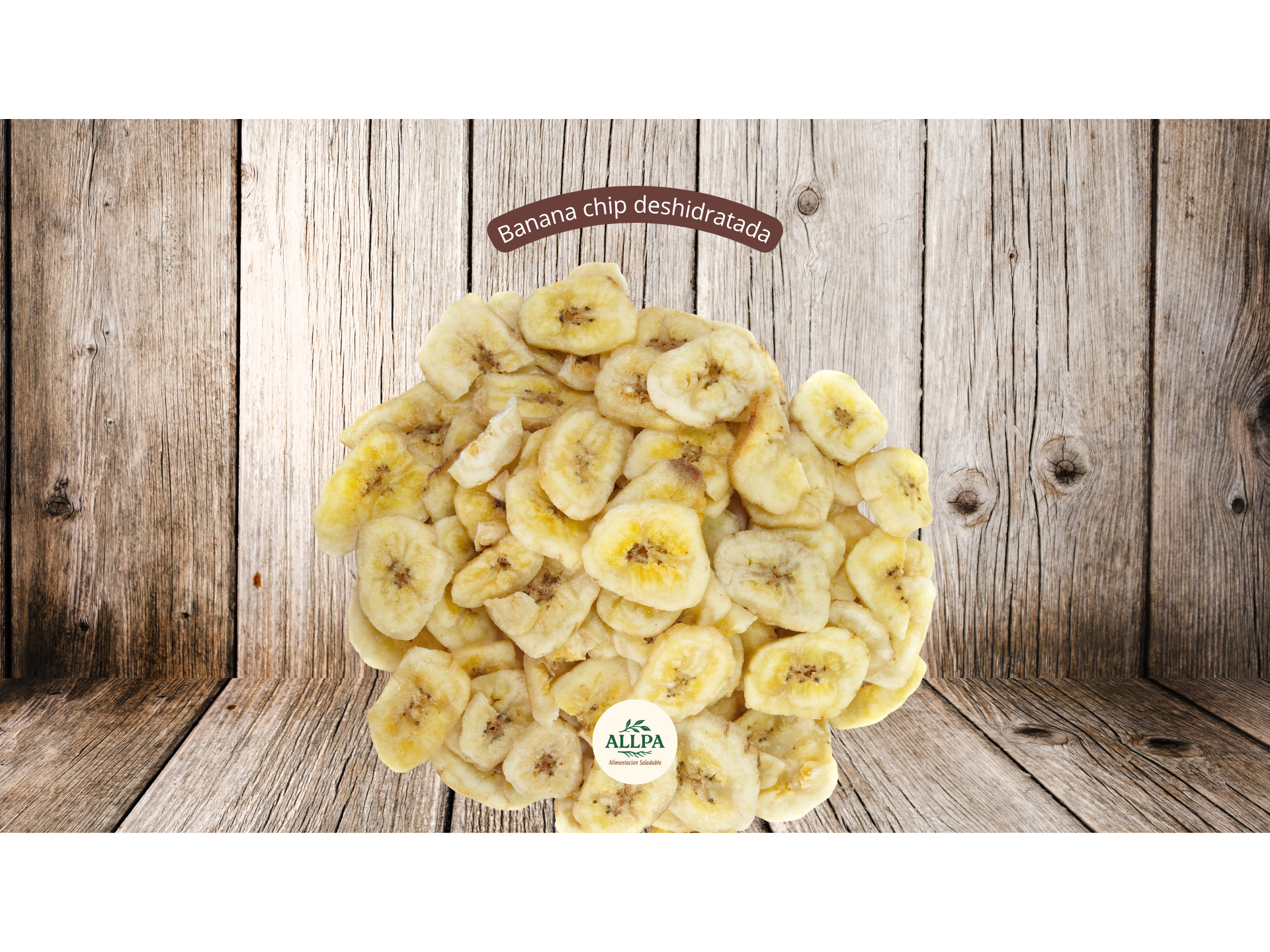 Banana chip deshidratada