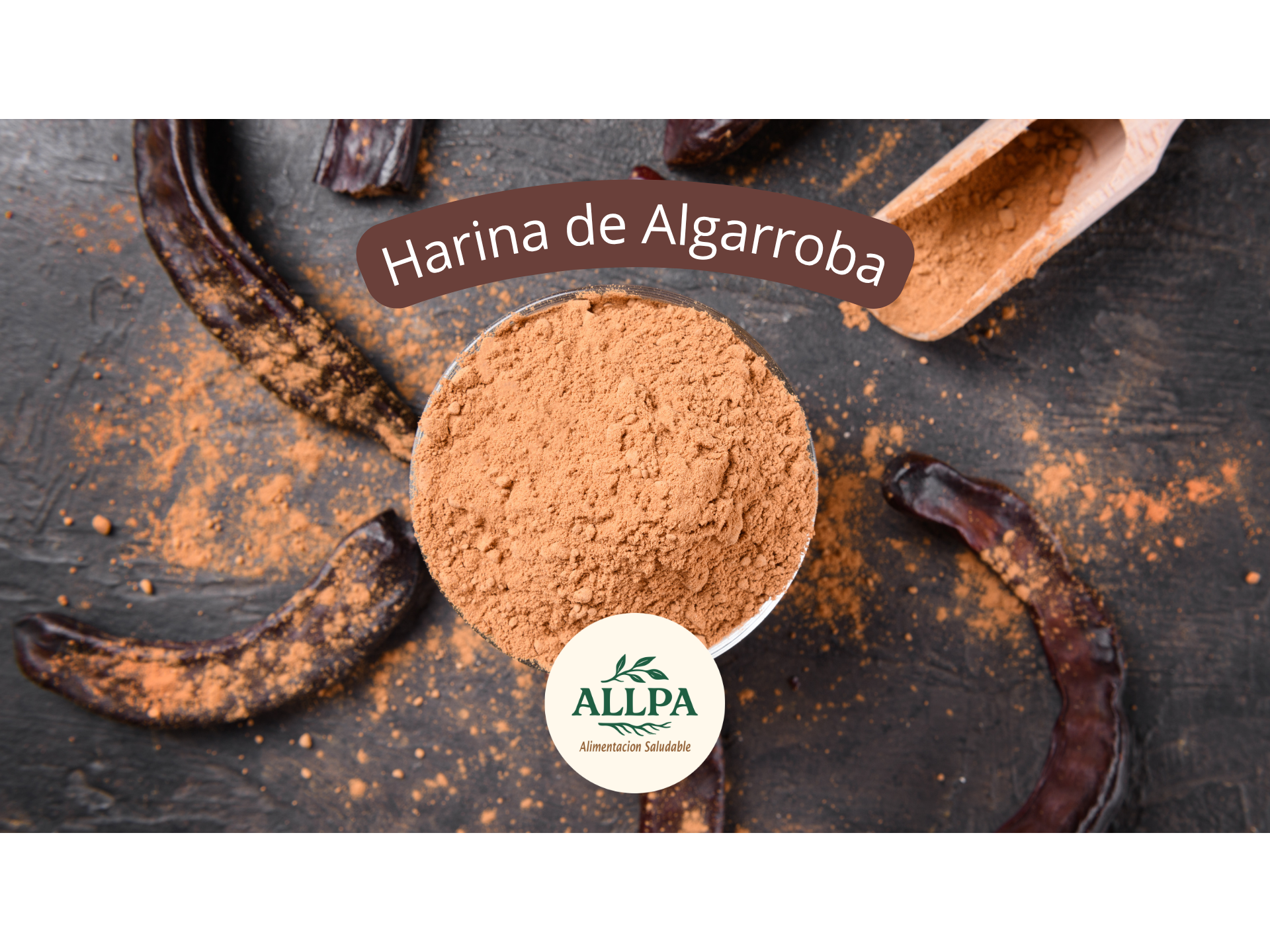 harina de algarroba tostada