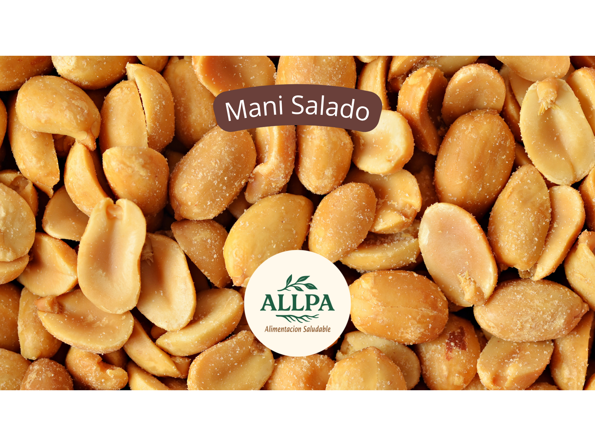 Maní pelado con sal