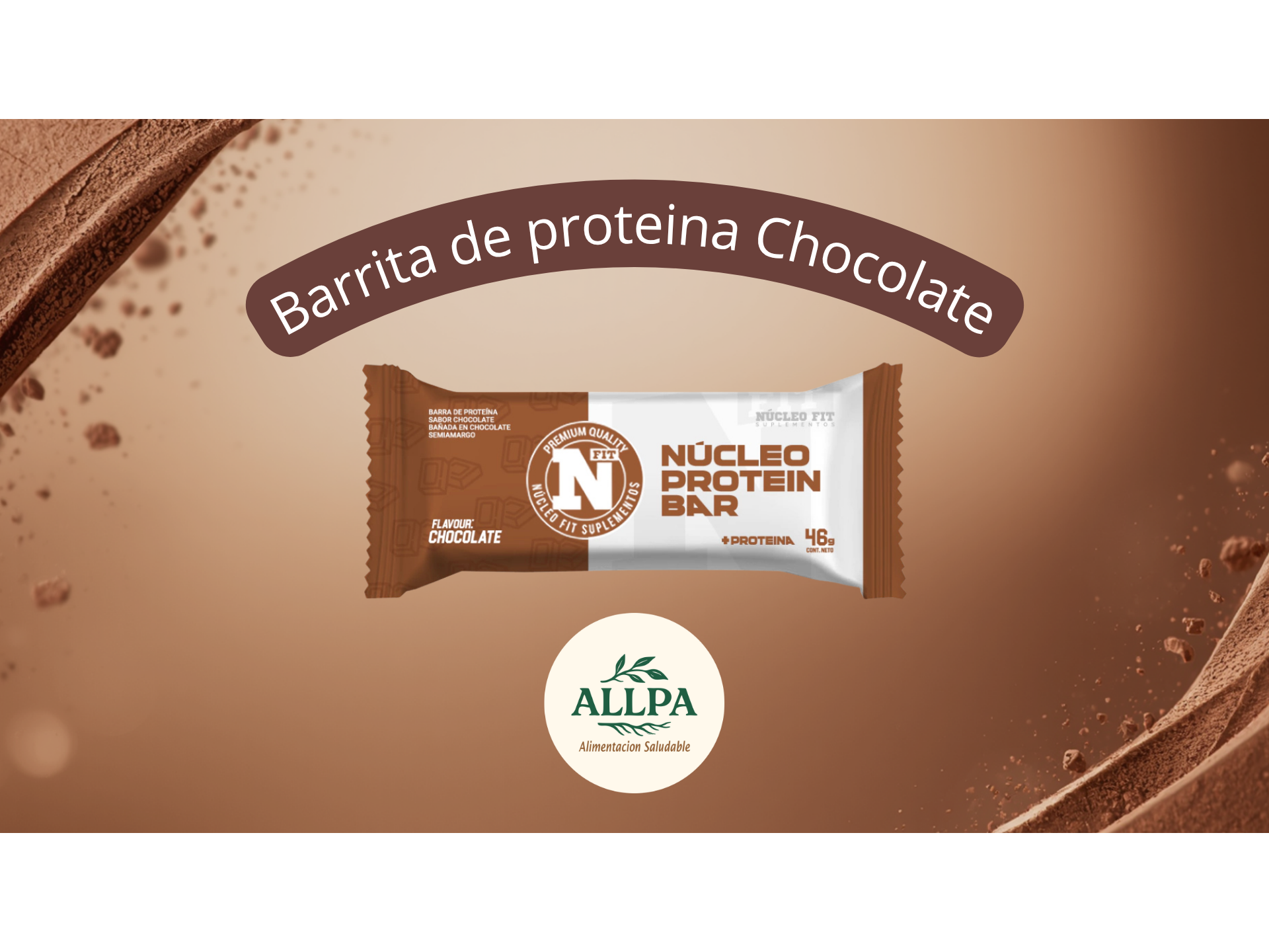 Barrita de proteina sabor chocolate