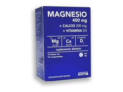 Magnesio 400 + calcio200 + vitamina D3