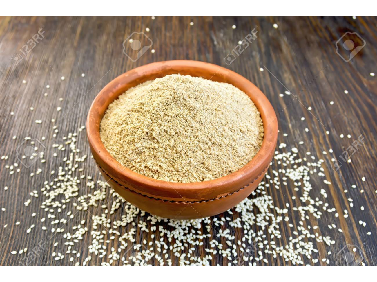 Harina de sesamo integral
