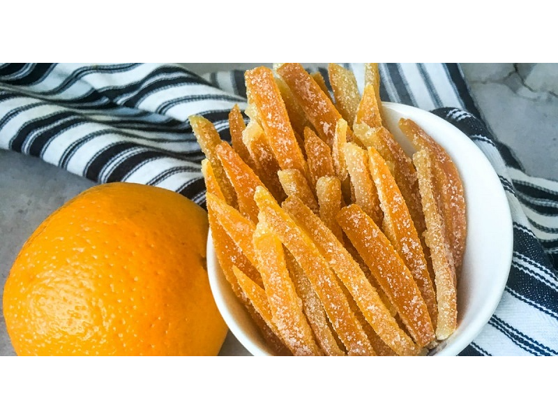 Cascara de Naranja Azucarada