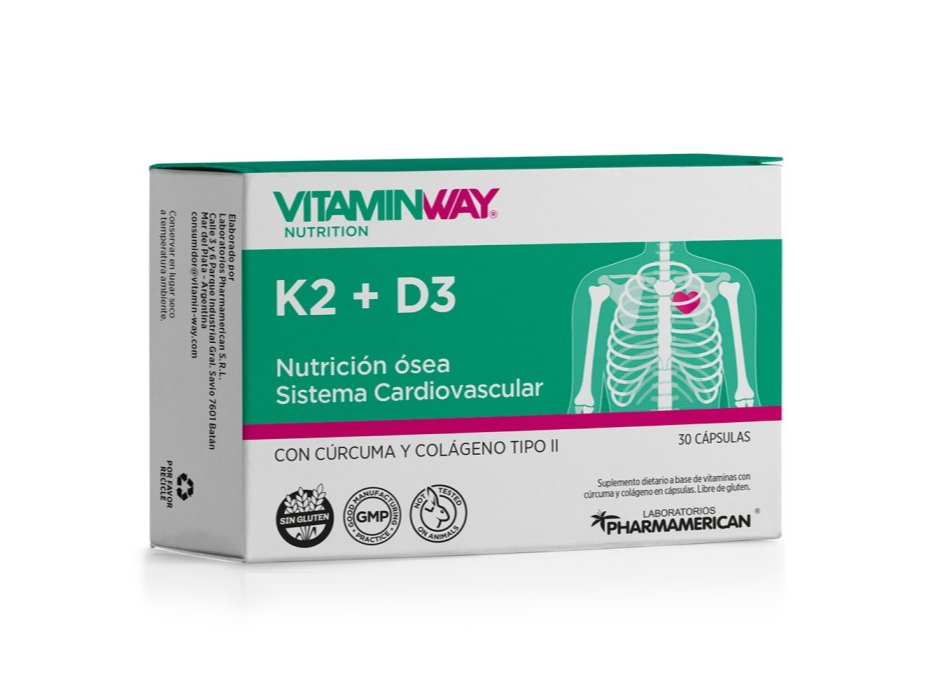 VITAMINA K2 + D3 x30 Capuslas - VITAMIN WAY