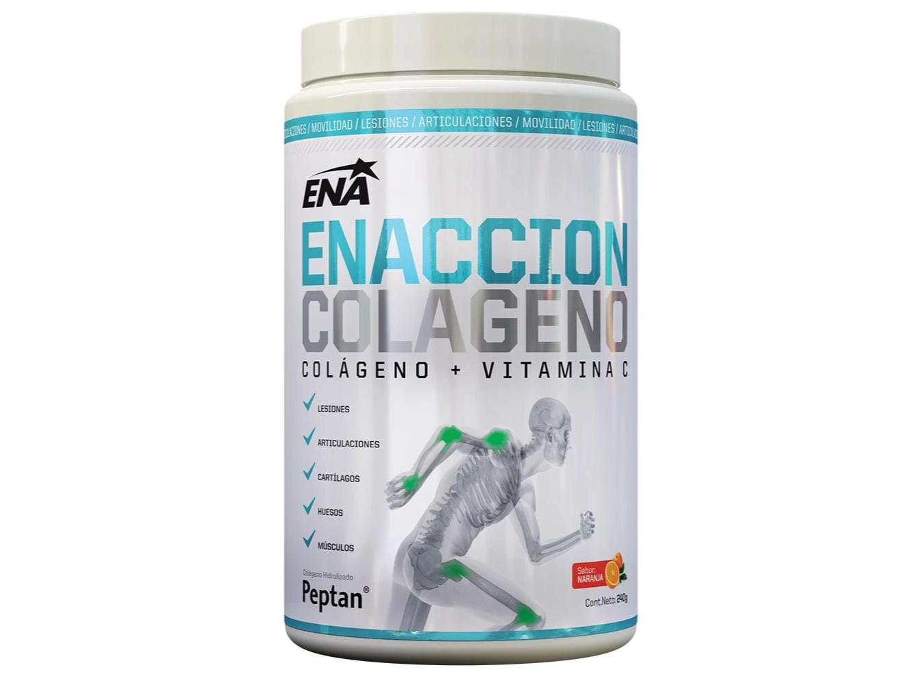 Colageno Enaccion Ena Sabor Naranja x 240 gr