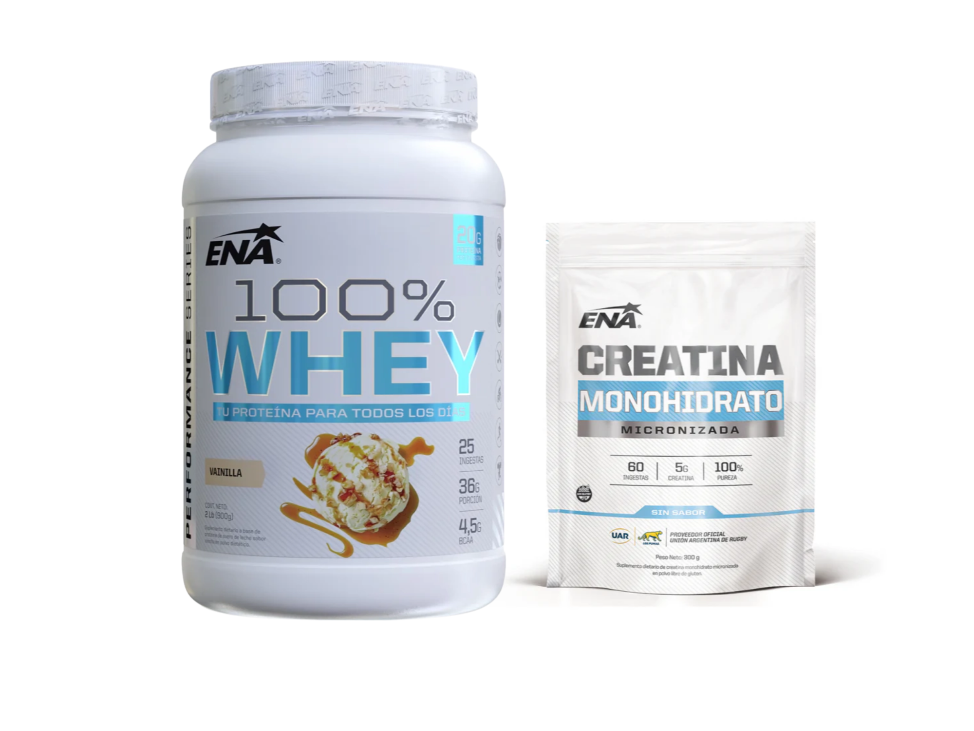 COMBO | 100% Whey Protein 2lb  + Creatina Monohidrato 300g