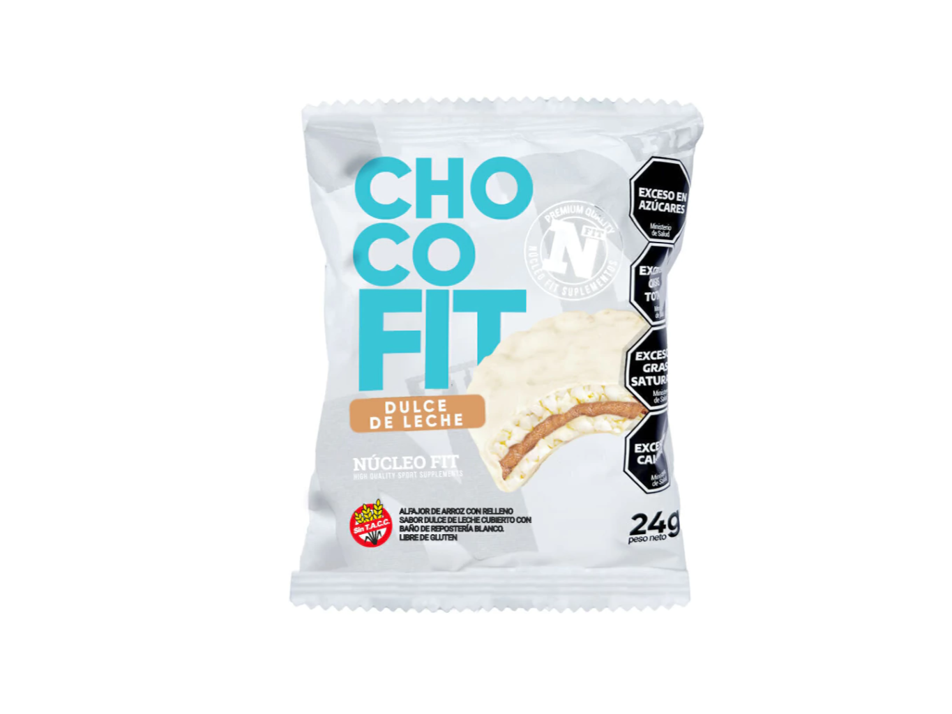 Alfajor Fit Blanco 24 G NUCLEO FIT - SABOR DULCE DE LECHE
