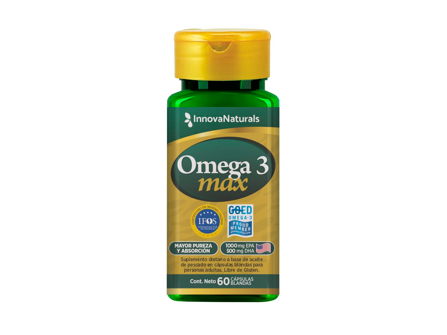 Omega 3 Max (1000 EPA + 500 DHA) x60 capsulas