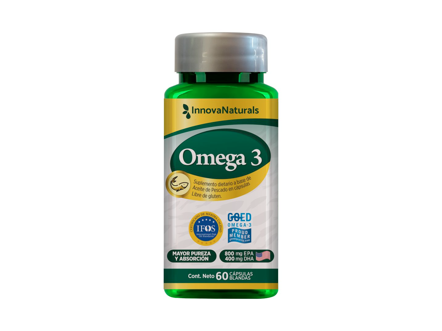 Omega 3 (800 EPA + 400 DHA) x60 capsulas