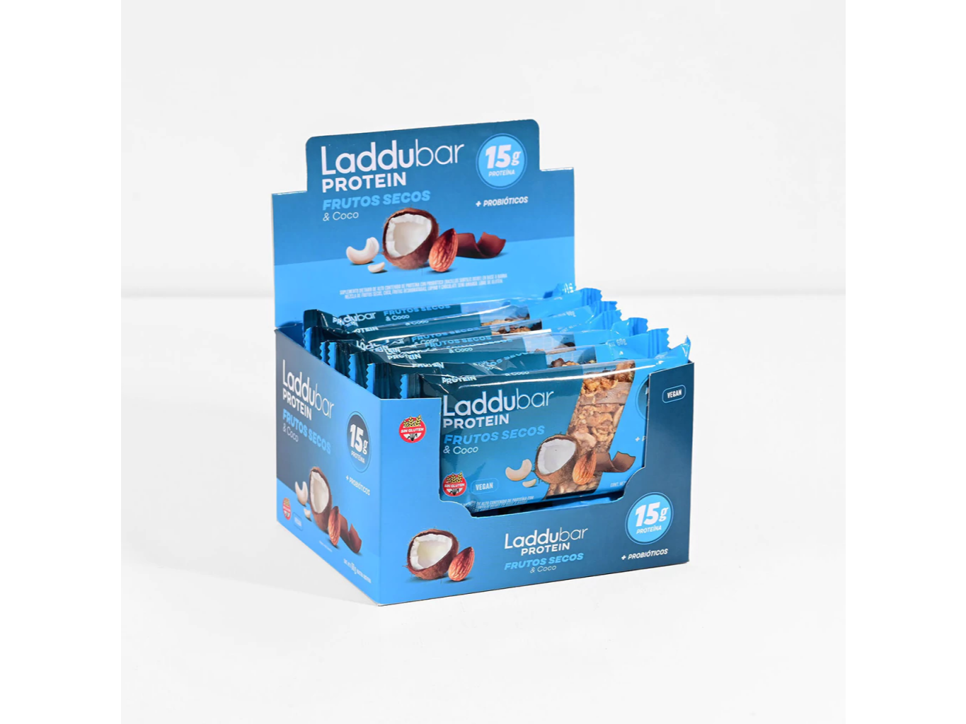 Laddubar Protein - Frutos Secos & Coco x10