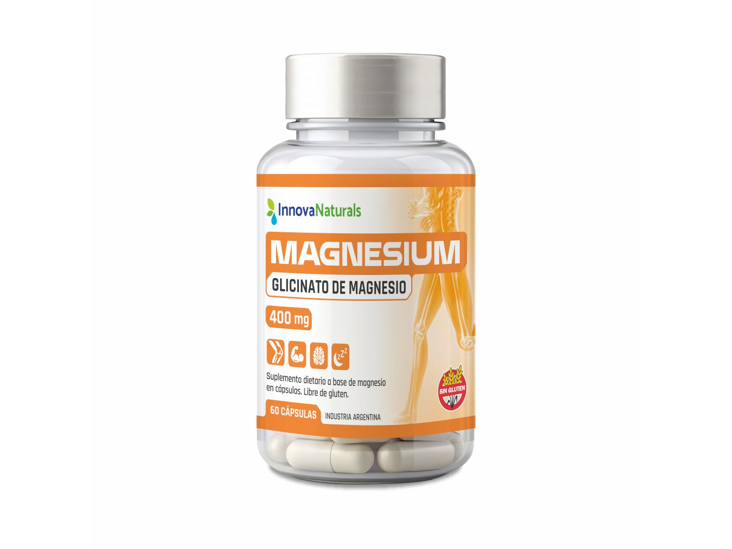 Glicinato de magnesio - x60  Capsulas - Innovanaturals