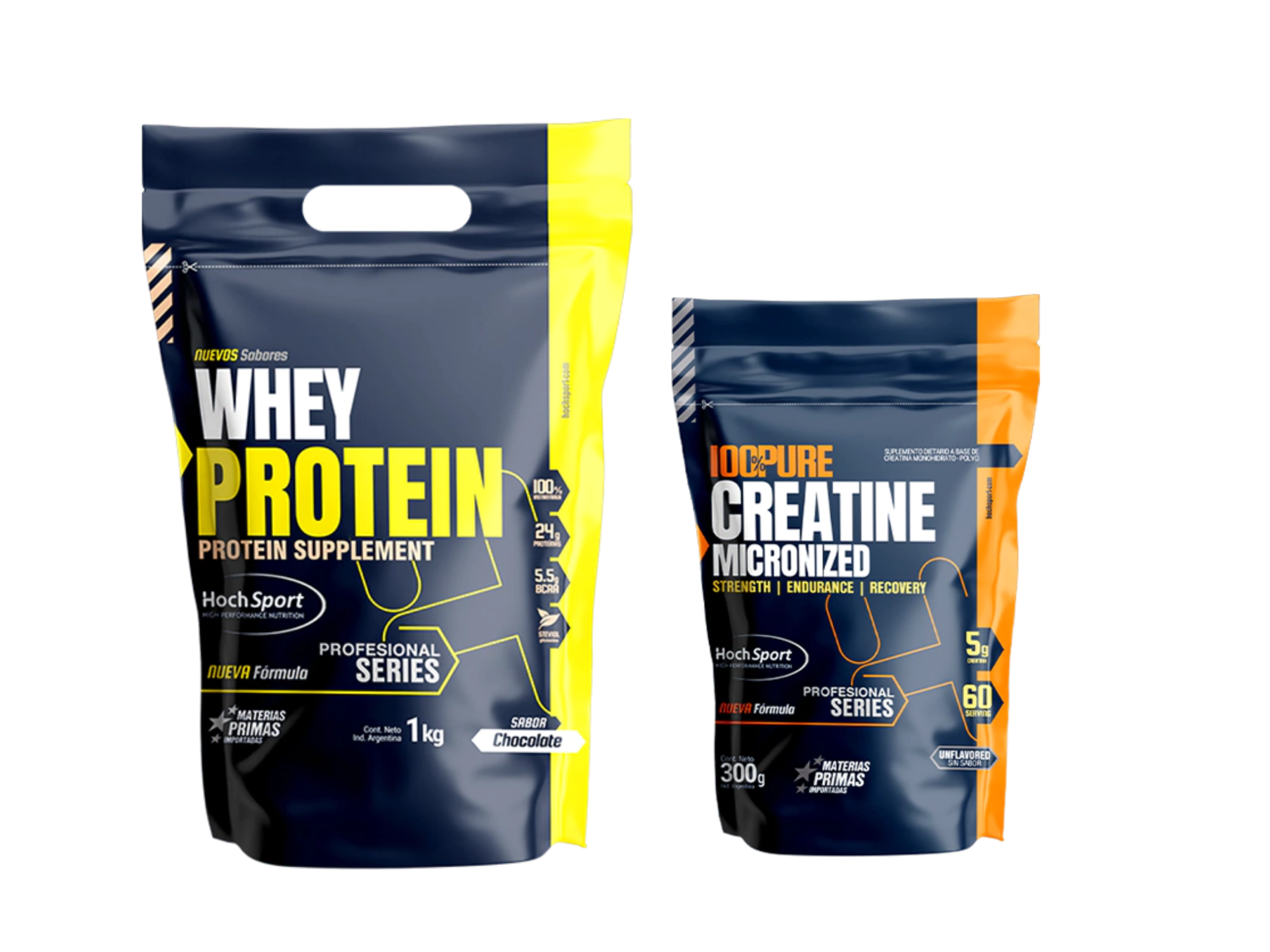 COMBO I WHEY PROTEIN 1kg + CREATINE Micronized - 300g - HochSport