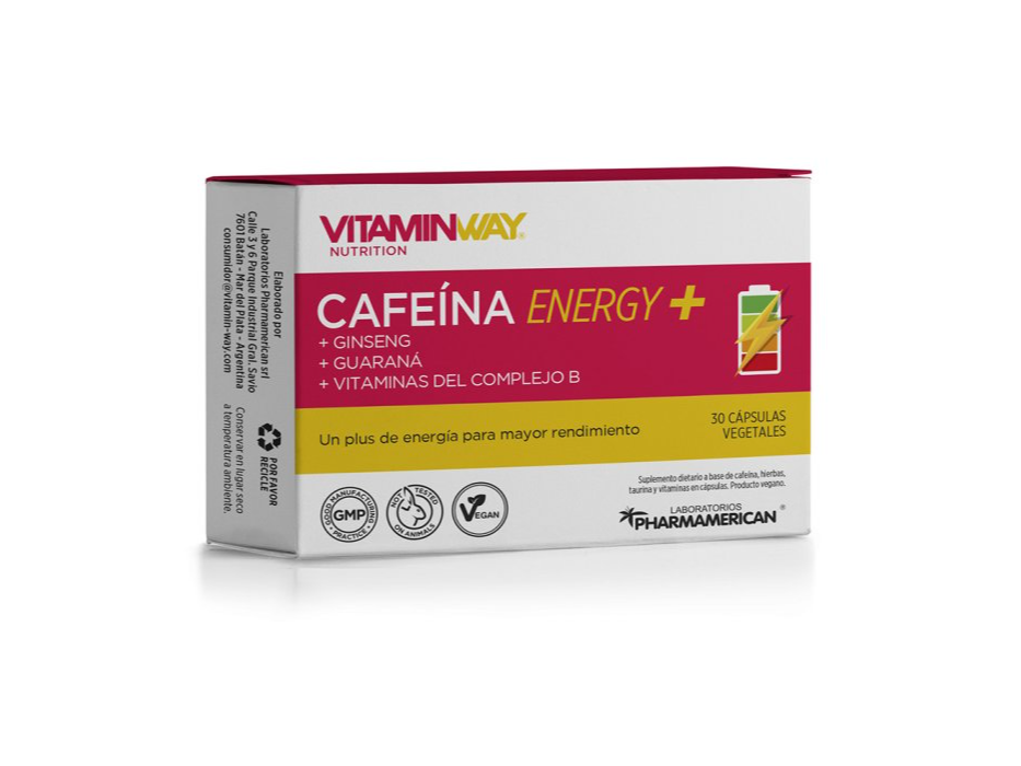 CAFEINA ENERGY +  x30 Capsulas - VITAMIN WAY