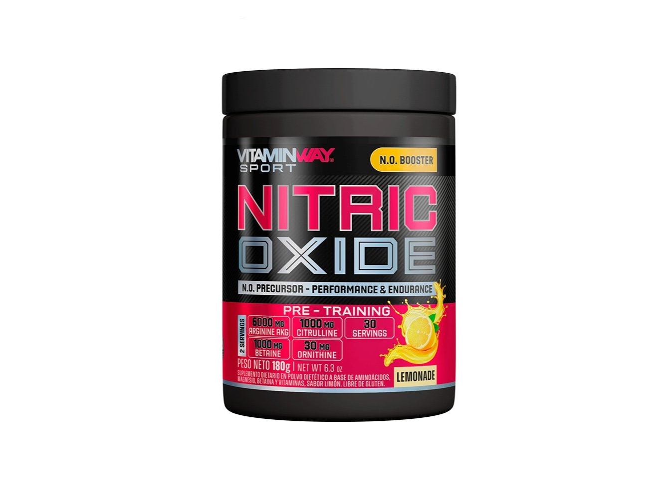 NITRIC OXIDE SABOR LIMON 180GR VITAMIN WAY