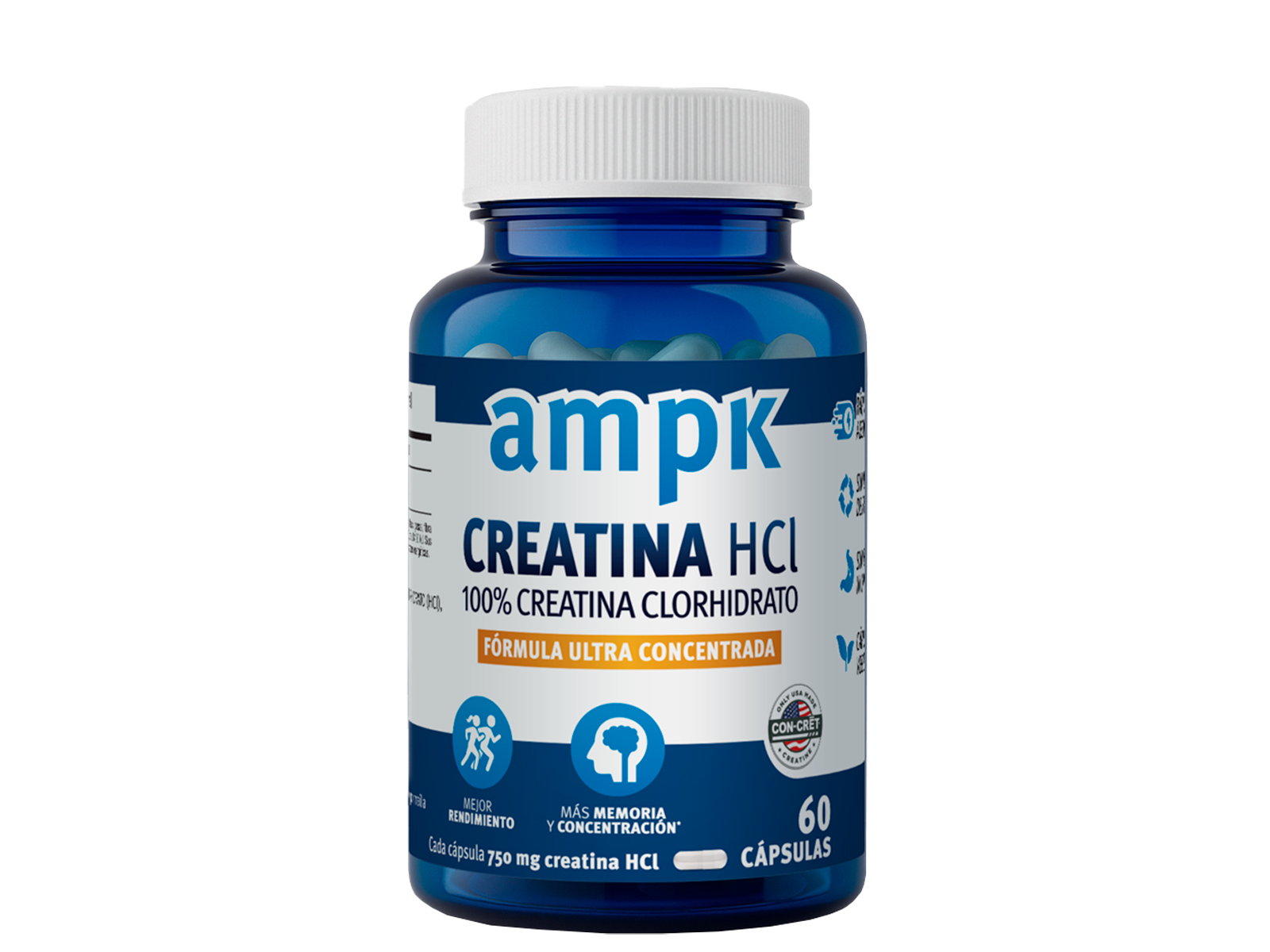 Creatina Clorhidrato Cap x60 AMPK