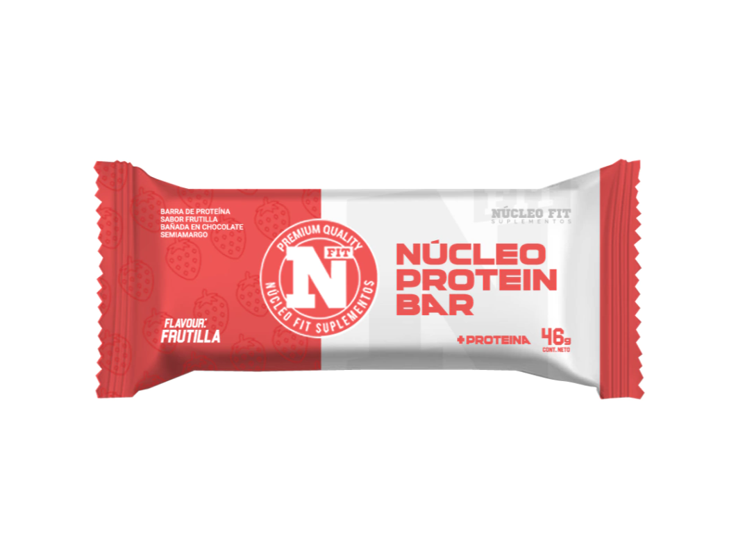 NUCLEO PROTEIN BAR - X 46G - NUCLEO FIT - SABOR FRUTILLA