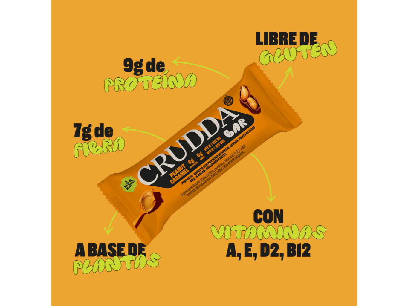 CRUDDA BAR X 1 UNIDAD