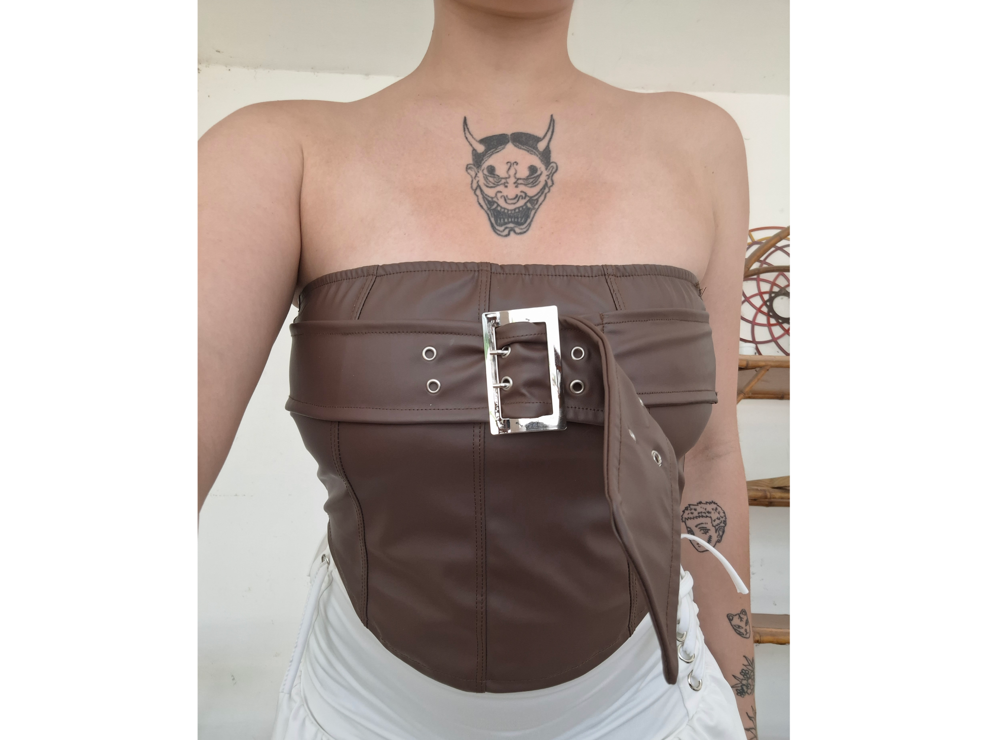 Top engomado hebilla