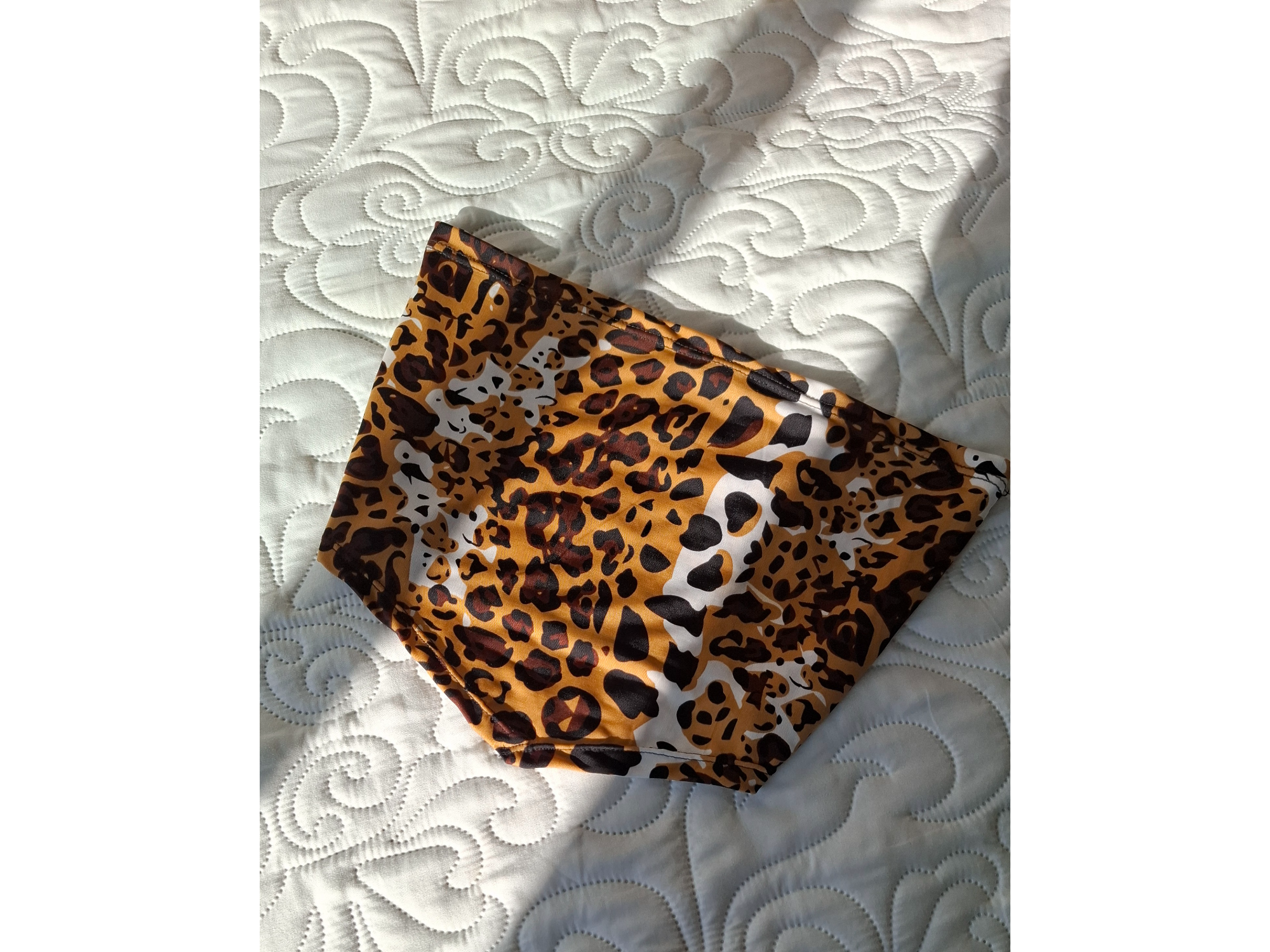 Strapless animal print