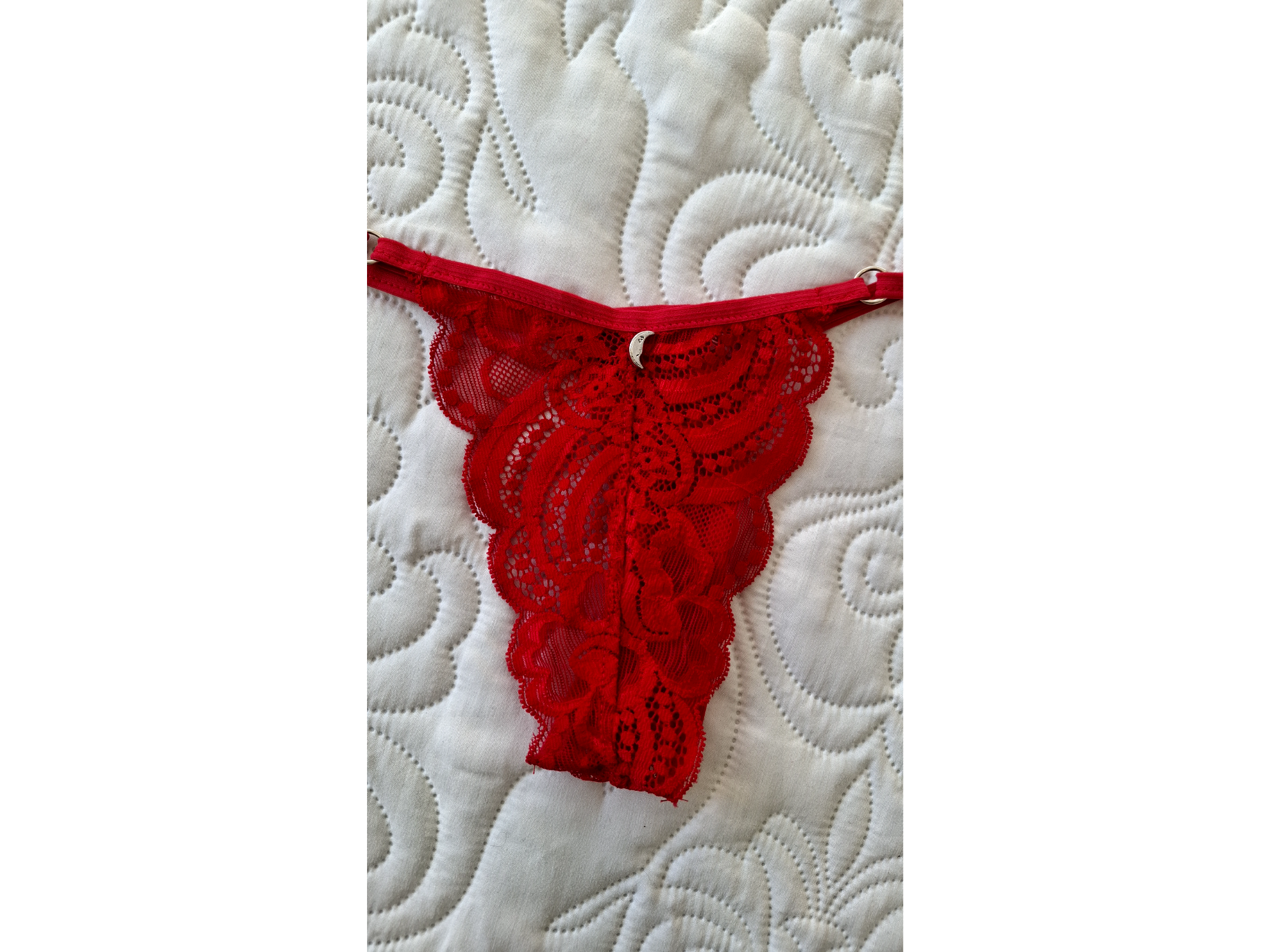 Colaless encaje rojo, dije luna