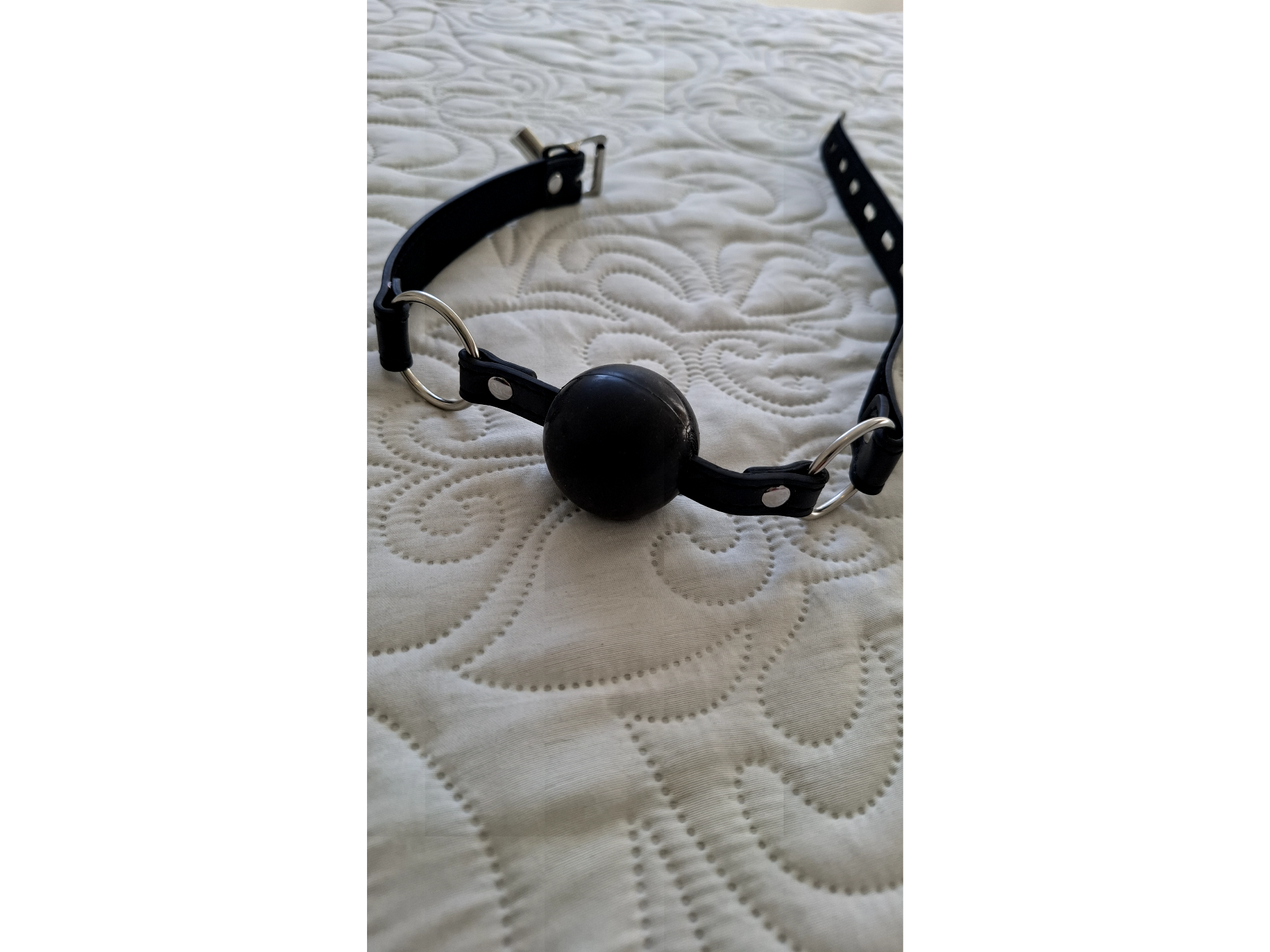 Ball gag silicona negro