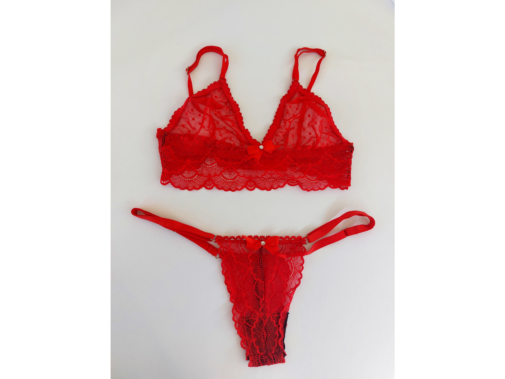 Conjunto encaje y microtul