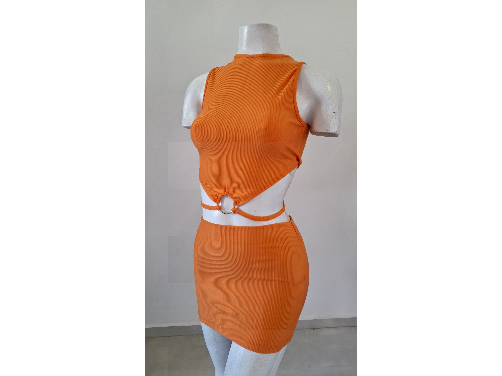 Set lycra de morley, anaranjado