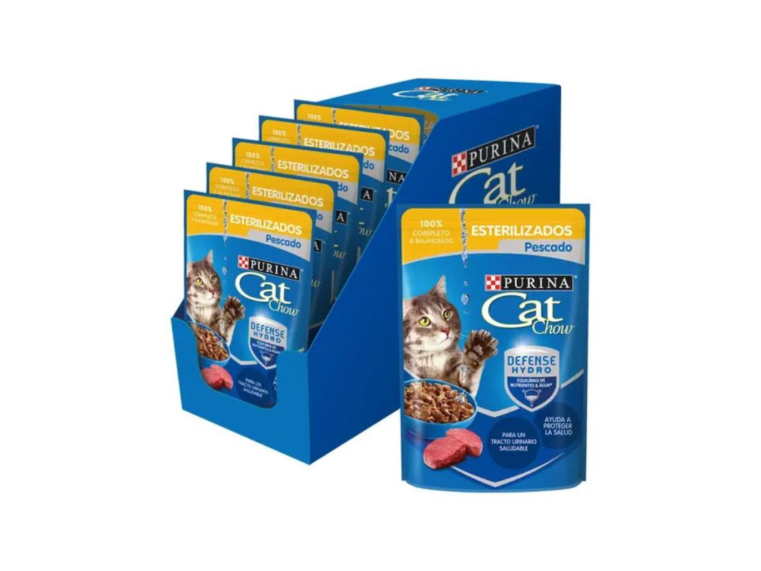 Pouch cat chow