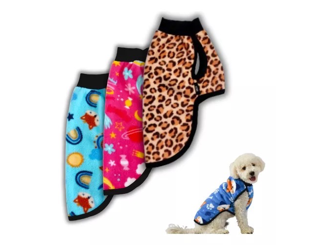 Chaleco polar estampado