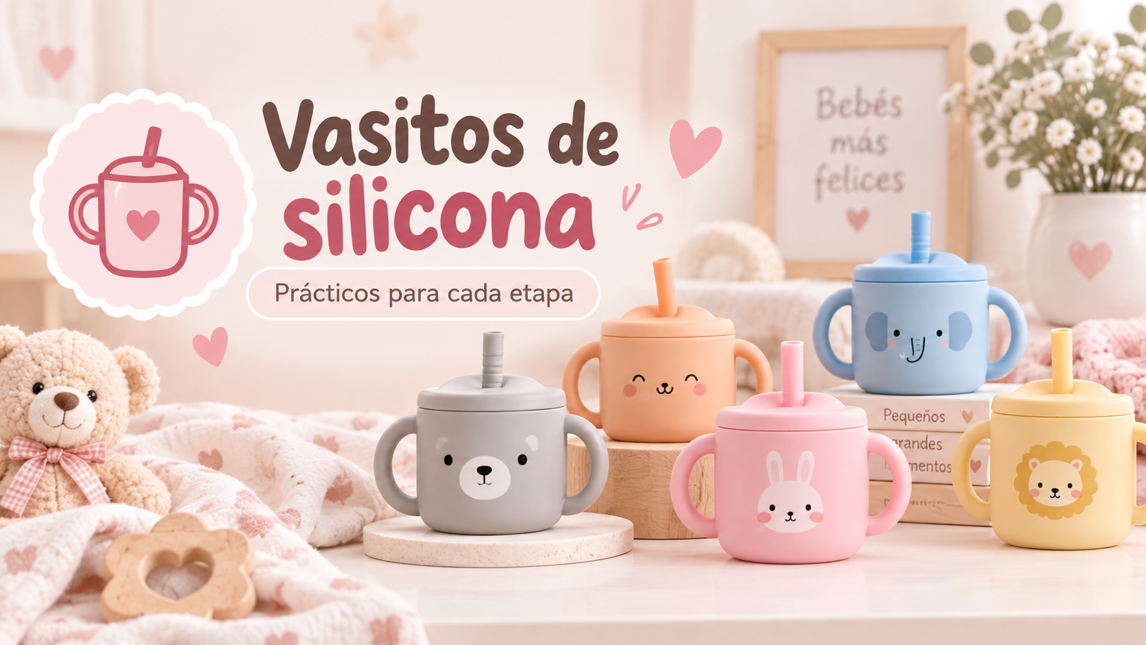 Vasitos, botellitas y accesorios de alimentación