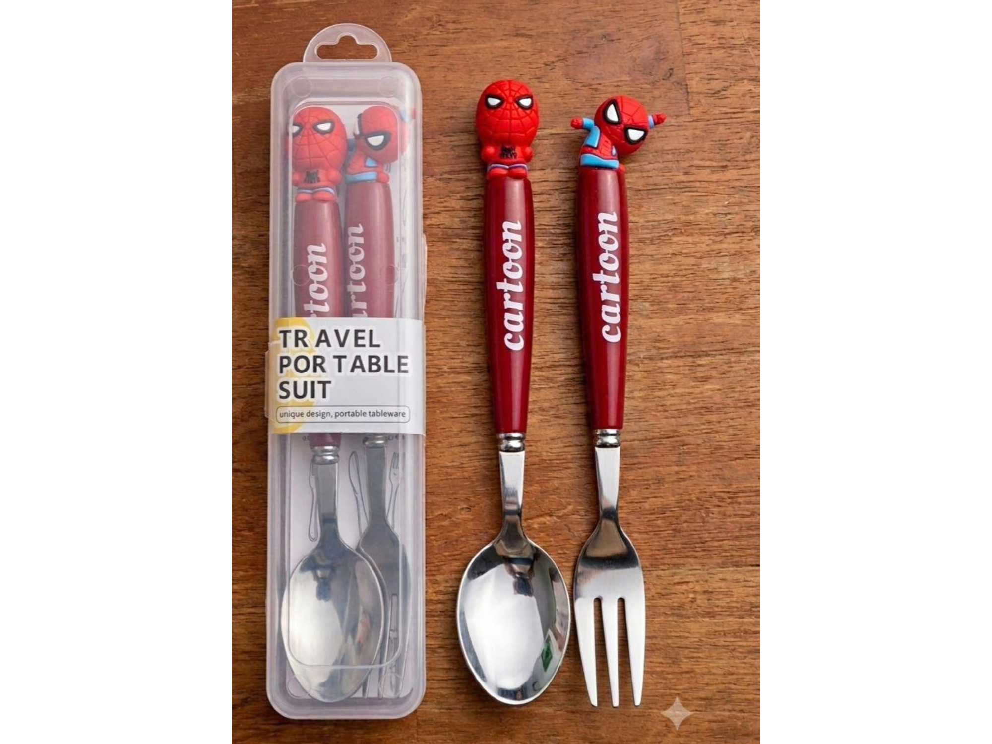 Set de cubiertos del hombre araña