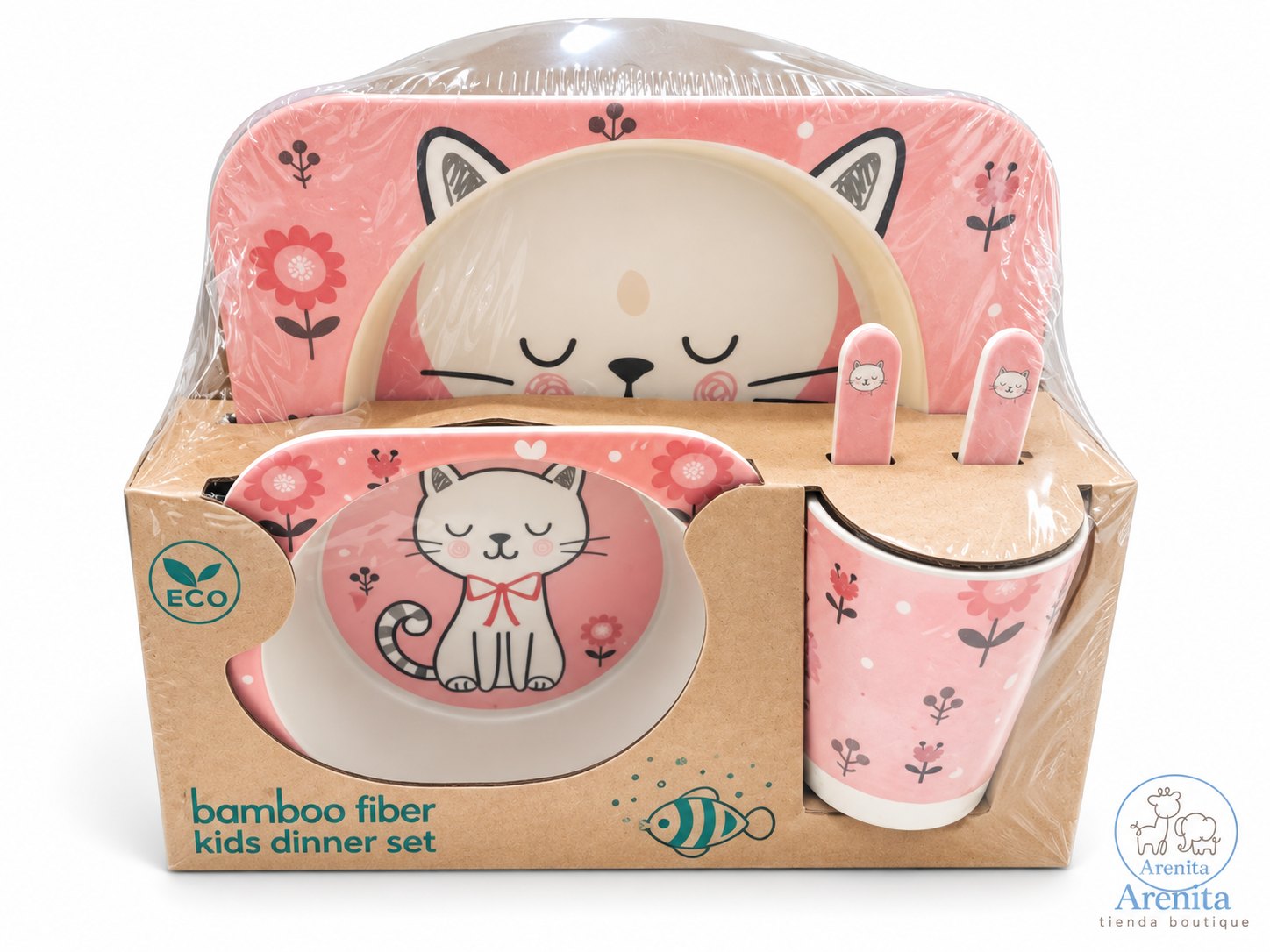 Kit de alimentación de bambú 🐱
