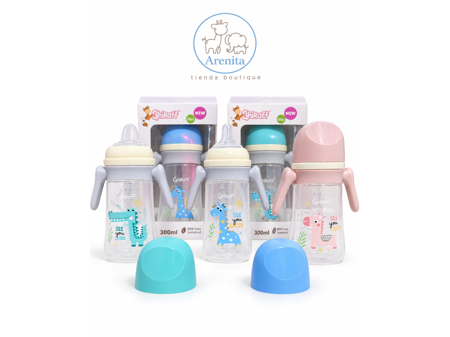 Mamaderas ghiraff 300 ml