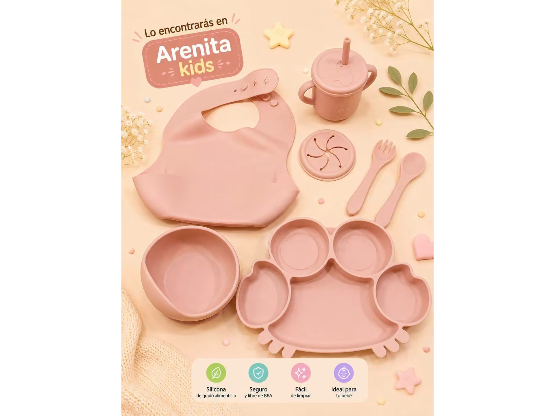 Set de alimentación de animalitos de Arenita kids