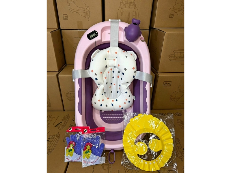 Bañadera con sus accesorios