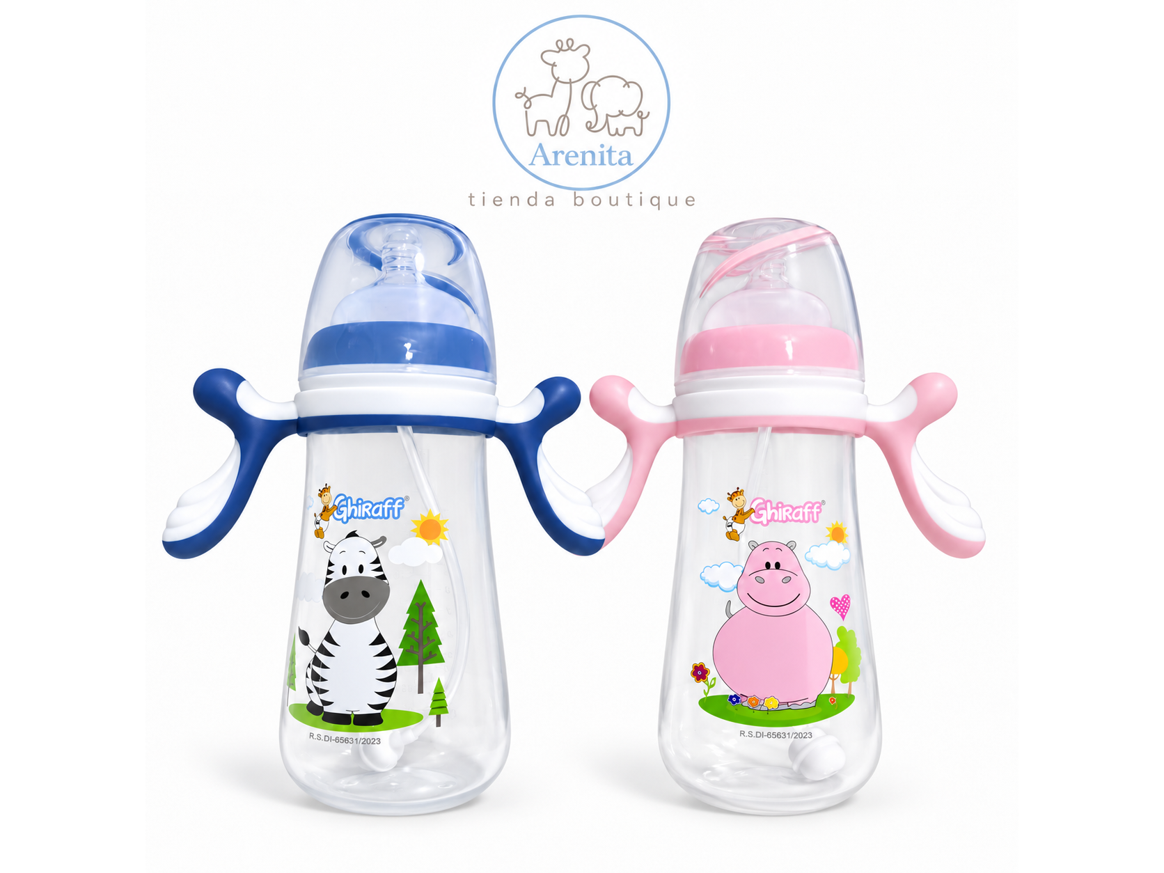Mamaderas ghiraff 360 ml de Arenita kids