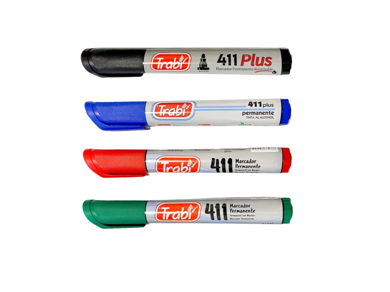 MARCADOR PERMANENTE PUNTA REDONDA TRABI 411
