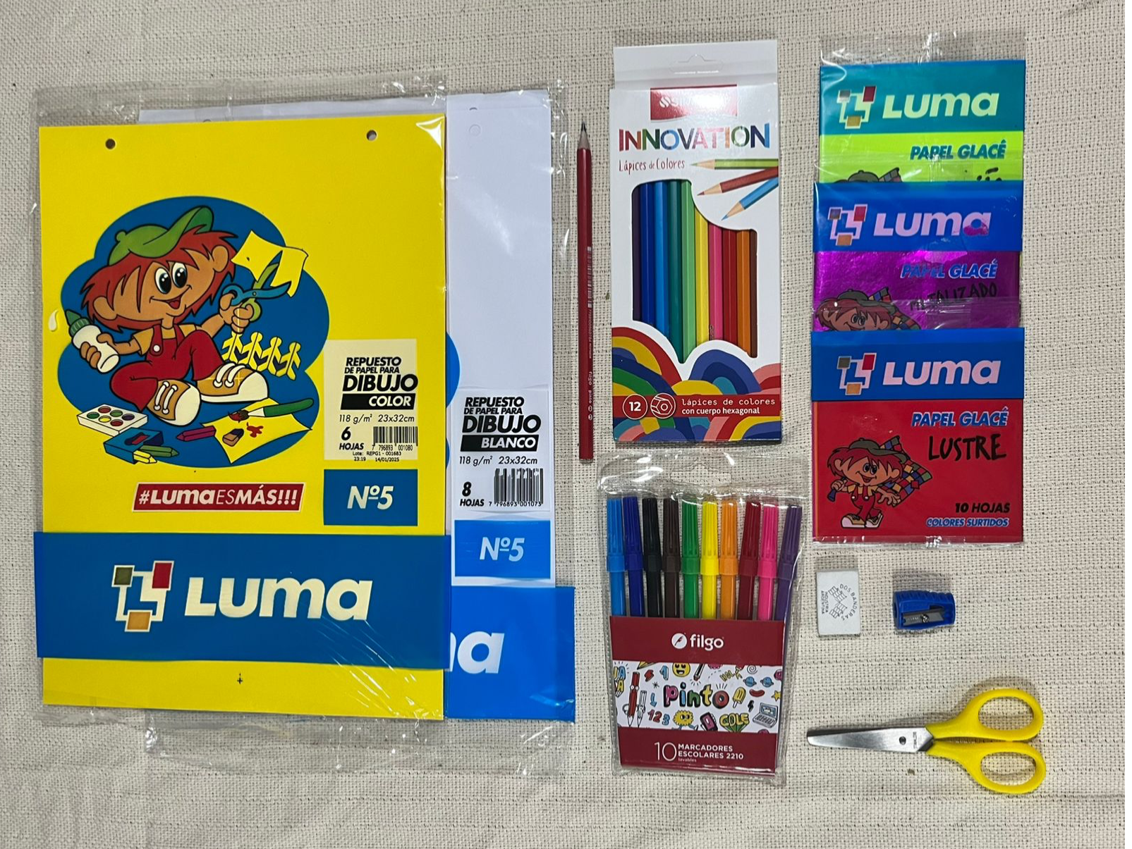 COMBO DIBUJO 11 PRODUCTOS