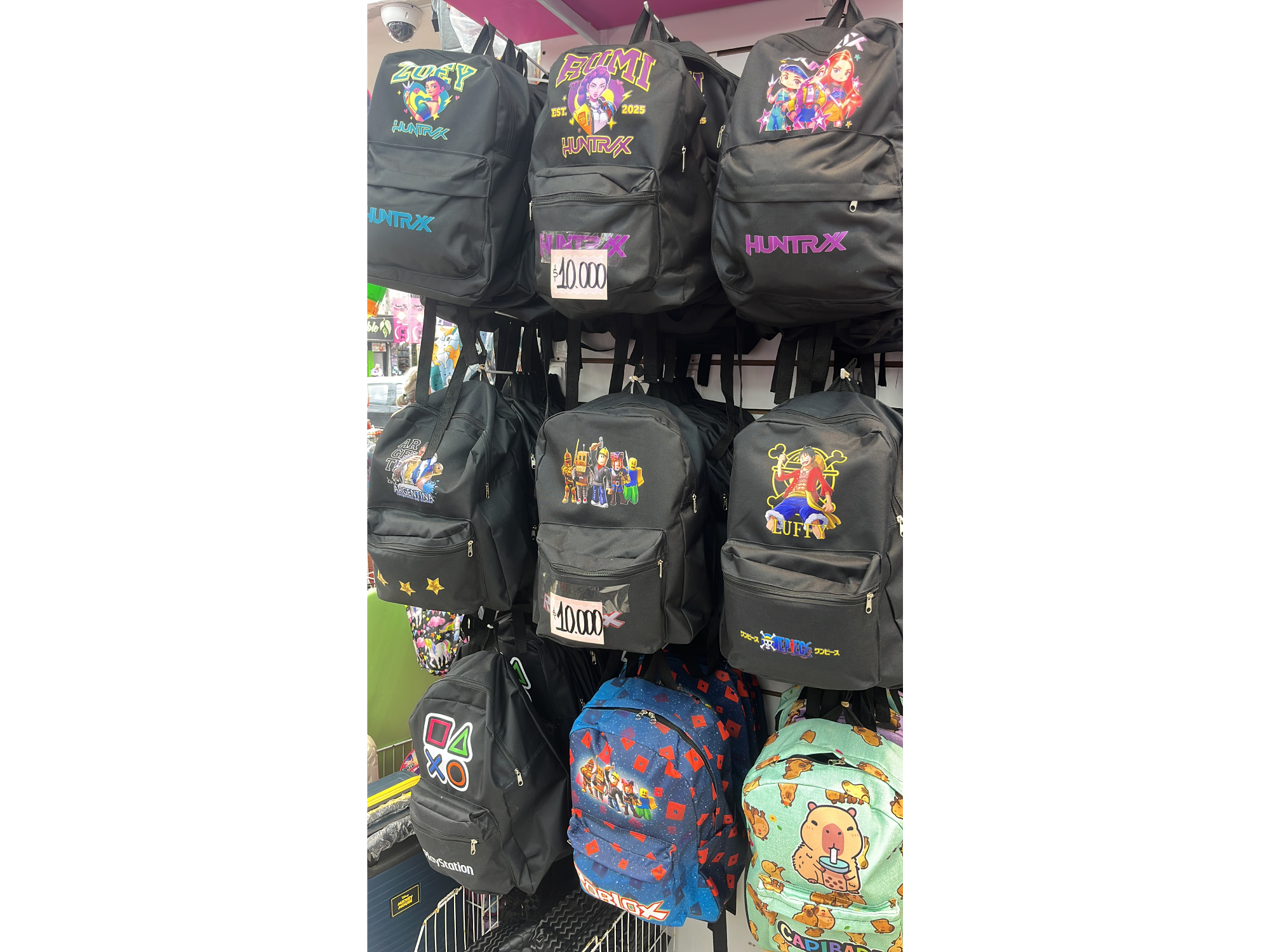 MOCHILAS PERSONAJES