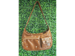 Cartera crocot marrón