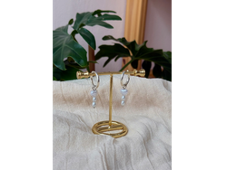Argollas con perlas