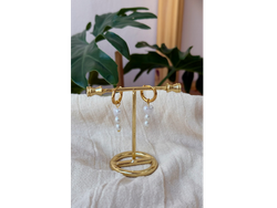Argollas con perlas