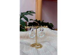 Argollas con perlas