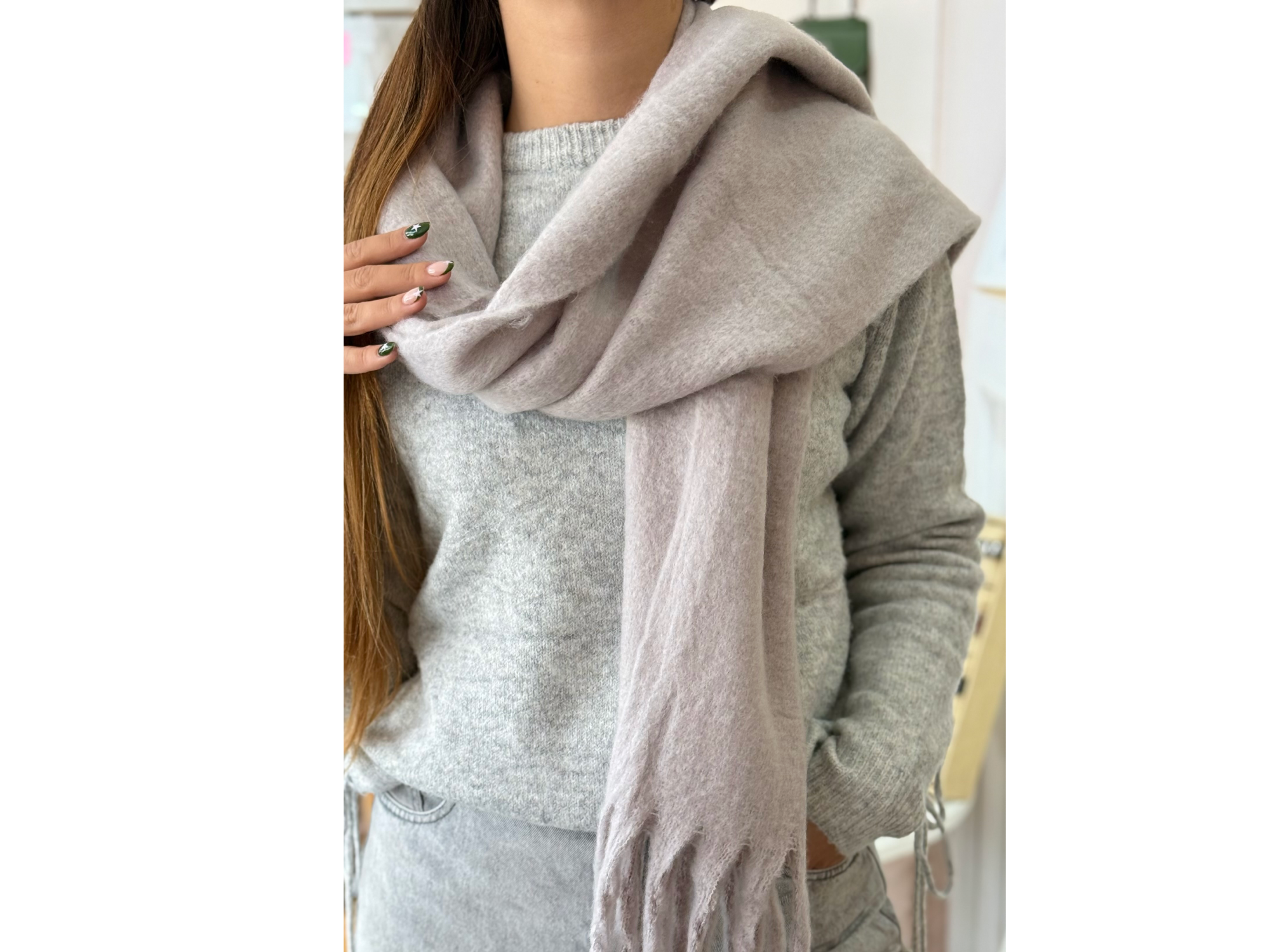 Ruana gris