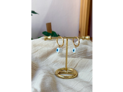 Argollas con dije cerámica