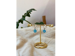 Argollas con dije flor