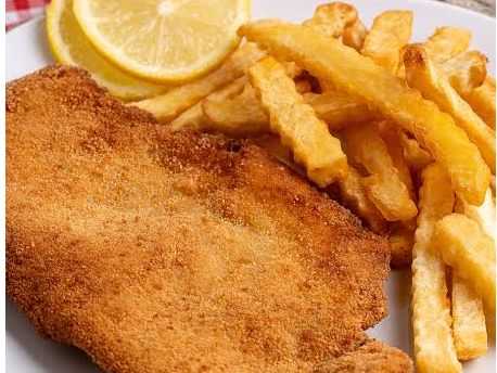 Milanesa con papas fritas