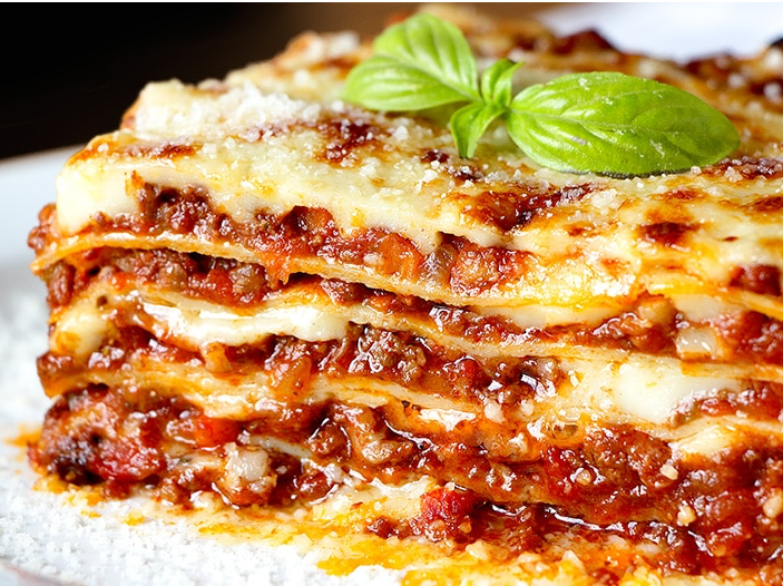 Lasagña de carne y verdura