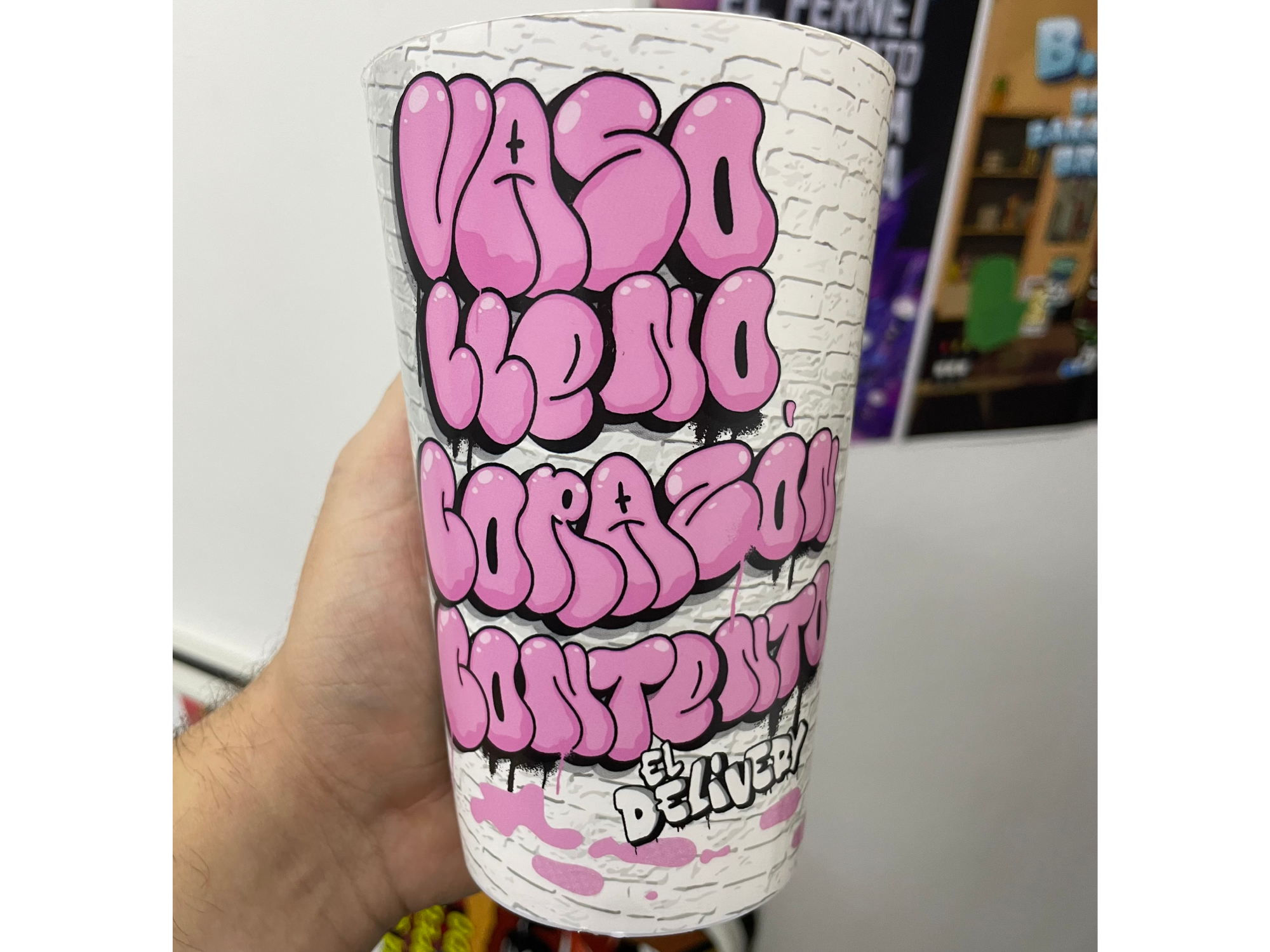 Vaso #3 "VASO LLENO, CORAZON CONTENTO" 750cc